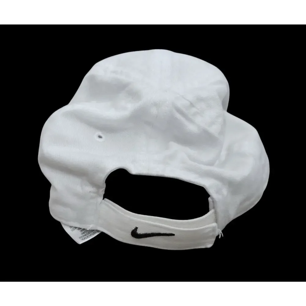 Nike Youth White Adjustable Baseball Cap Hat Swoosh Logo Boys Girls 4-7 - Picture 5 of 10